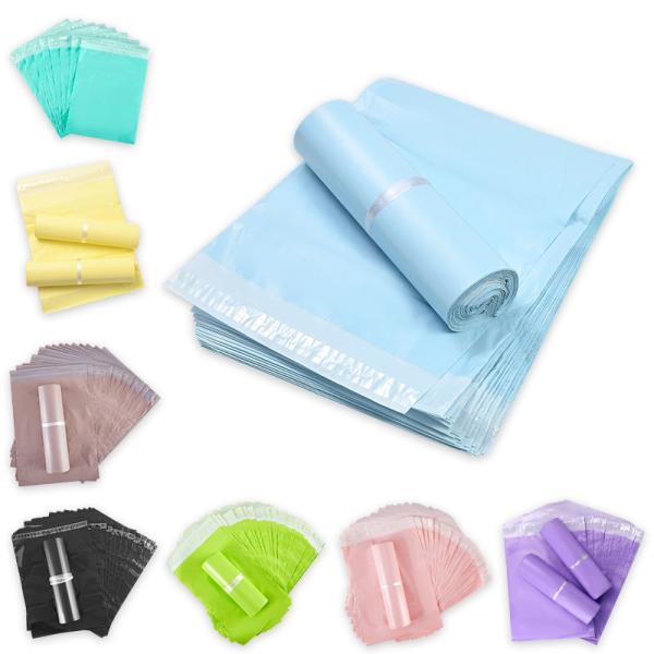 Recyclable Colorful Poly Mailers Eco Friendly Compostable Shipping Bags Customized