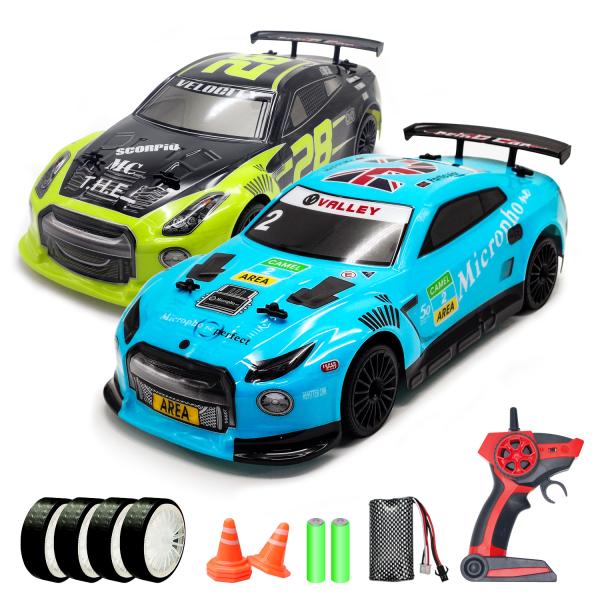 1 14 Ratio LED Light Remote Control Drift Car Electric Four-Wheel Drive Racing Car
