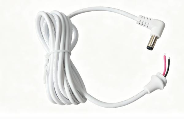 L-Shaped DC 5.5×2.1mm Male To Bare Wire Power Cord