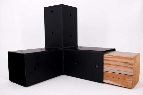 Kit de suportes de gazebo de aço com pintura eletroforética revestida de 3 ângulos de extensão de ângulo