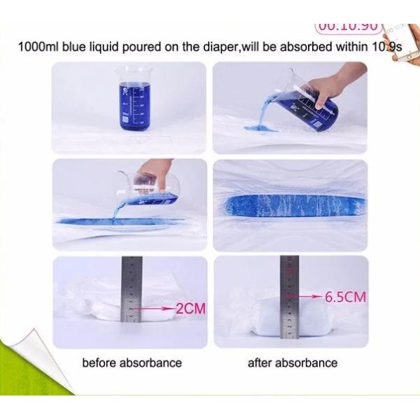 Hydrophilic Non Woven Cotton Thin Baby Pull Up Diapers