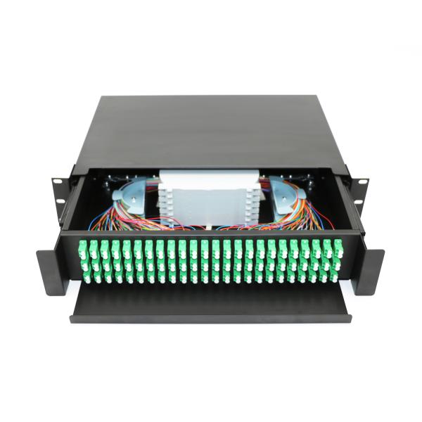 144 core Fiber Optic Terminal Box LC ODF Rack Mount Fiber Patch Panel