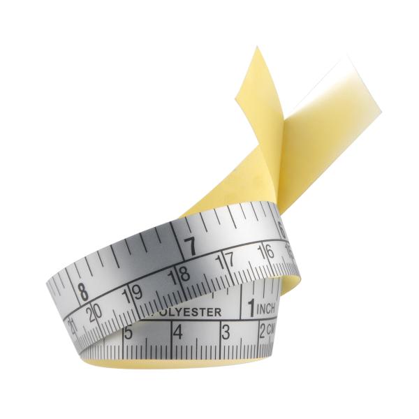 Wintape 12 pulgadas Dirección de medición de derecha a izquierda Guía de medición para el banco de trabajo de plástico a prueba de aceite pegatina de medición de la llave de retroceso