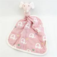 ODM OEM Elefante Bebê Consolador Dormir Algodão Animal Suave Bebê Consolador Brinquedo