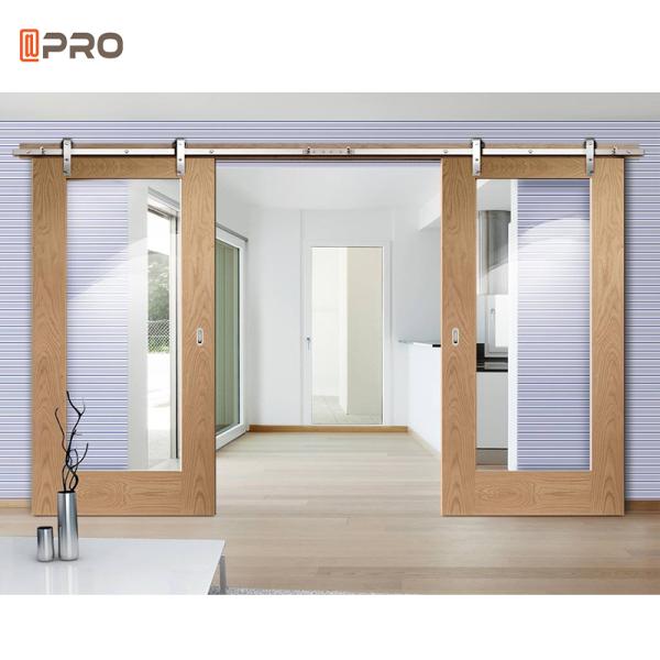 White Interior Hardware Glass Bathroom Barn Doors Sliding Barn Door Kit