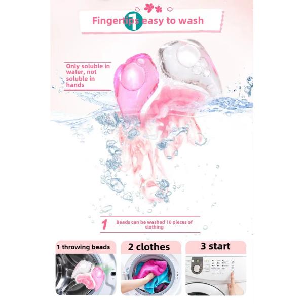 Customized Eco-Friendly Three-Chamber Three-In-One Scented Laundry Detergent Pods For Stock