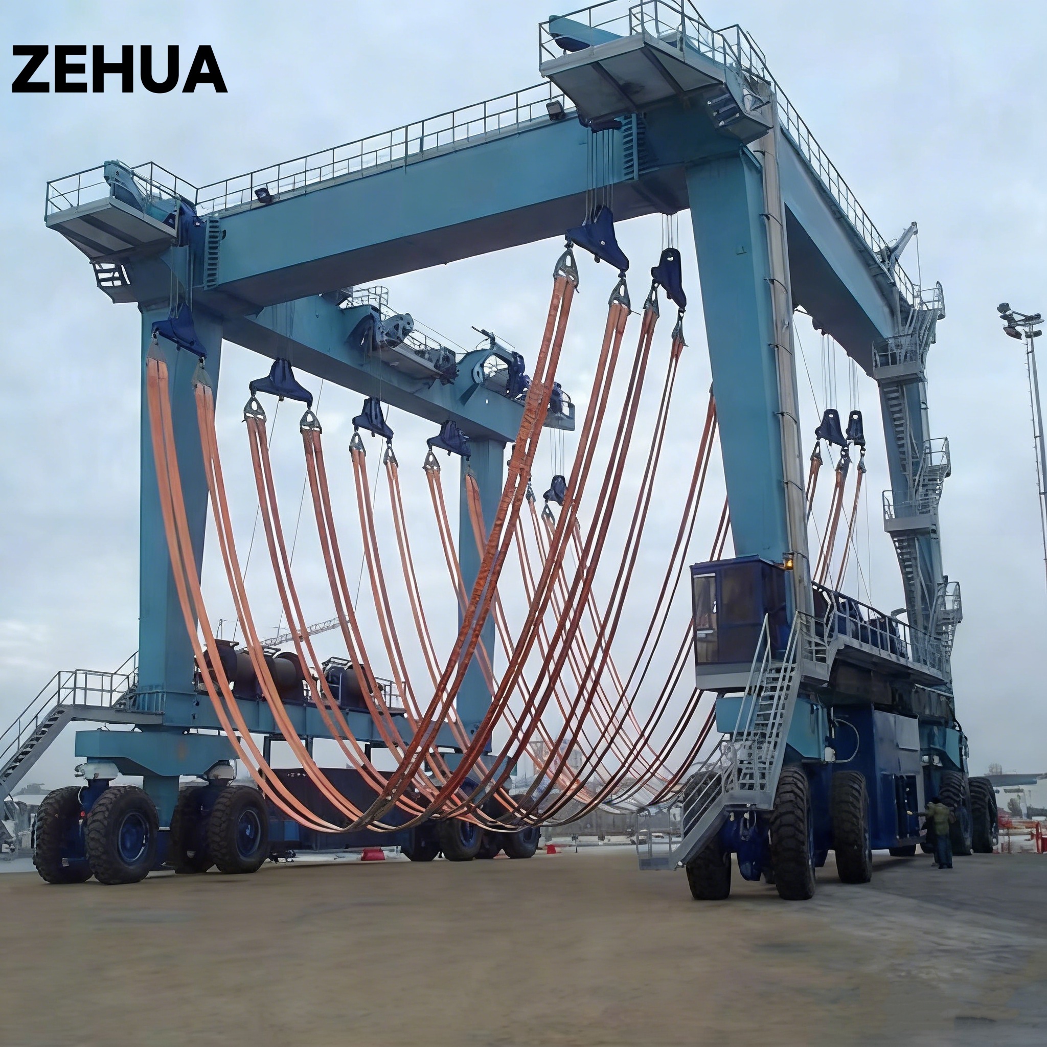 Yacht Davit Heavy Duty for Shipyard Yacht Repairing and Water Entry Lifting