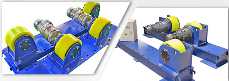 130mm Small Welding Rotator Positioner Tank Turning Rolls Pipe For Cylinderical Workpieces