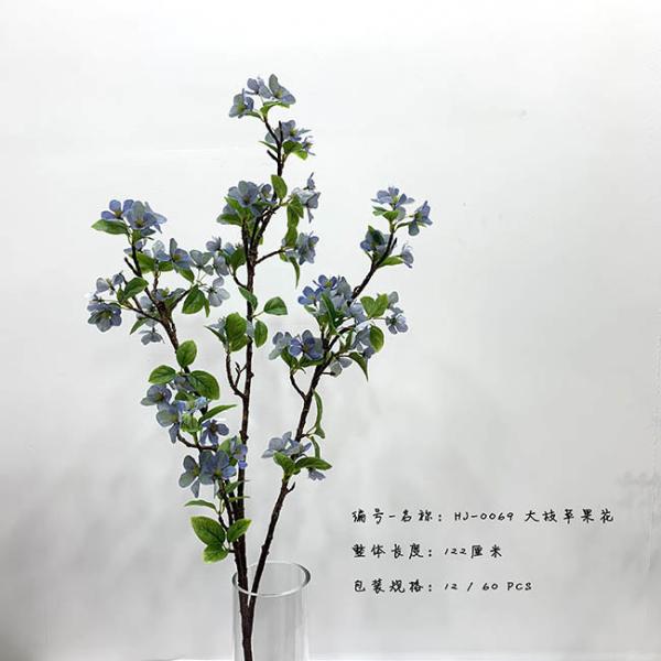 Durable Multiple Color Apple Blossom Flower Artificial Tree Branches 96 Cm 122 Cm