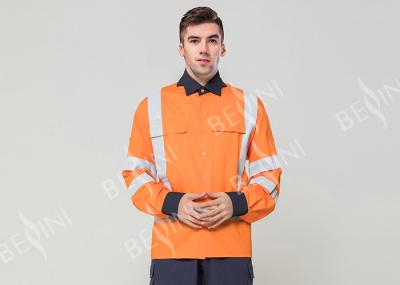 Double Stitching Safety Work Clothes High Visable Orange Jacket Bib Pants Suit