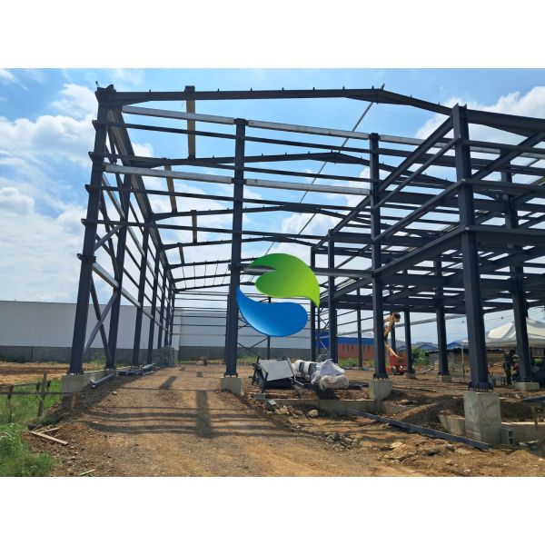 C Z Shape Channel Purlin Steel Structure Warehouse with 7 Bay Layout and Robust Steel Structure Platform