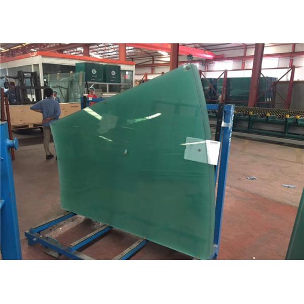 Flat / Curved Tempered Decorative Glass 13mm Toughened Tempered Glass