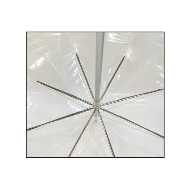 Clear Canopy Umbrella for Rain Fiberglass Ribs and Customized Design 23 Inches with Aluminum Shaft
