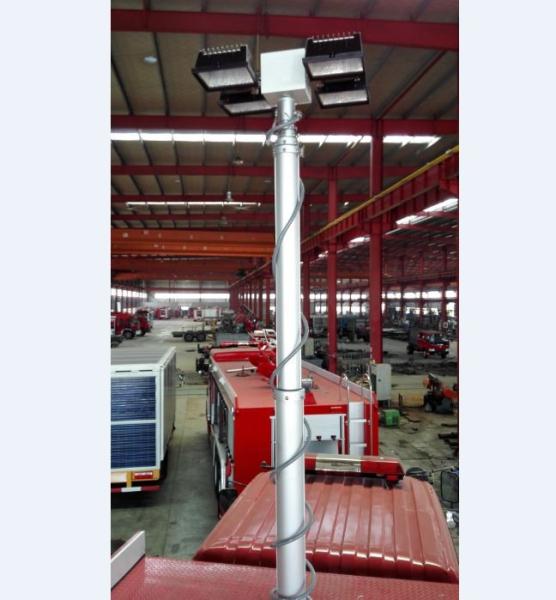 6.1m Pneumatic Telescopic Mast Light Tower for Fire Tender Illumination