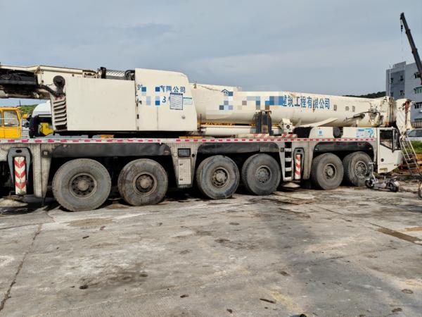 2012 Vente Terex 350 tonnes grue de camion avec cinq bras grue Jib et Benz double système de moteur