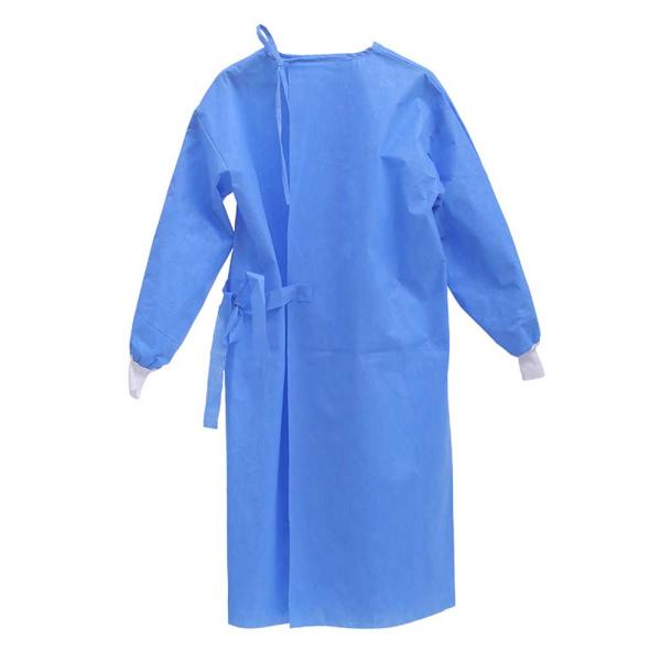 Hospital Disposable Operating Gowns Non Woven SMS Sterile Fluid Resistant Surgical Gown