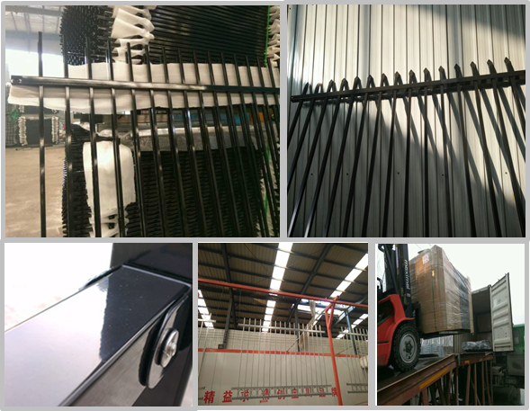 Wrought Iron Garden Fence Panels , Ornamental Iron Fence Panels Anti Climbing