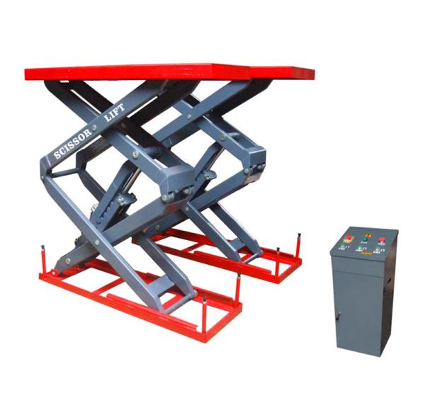 In Floor Scissor Car Lifts 3200kg/1800mm Tubular Arm Design Scissor Car Lift In Ground Installation