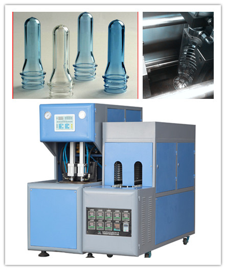 Pneumatic System Semi Auto Blowing Machine With Infrared Lamps Preform Heater