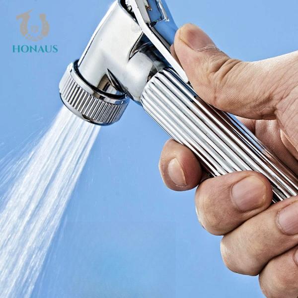 Height Adjustable Copper Shower Head Set