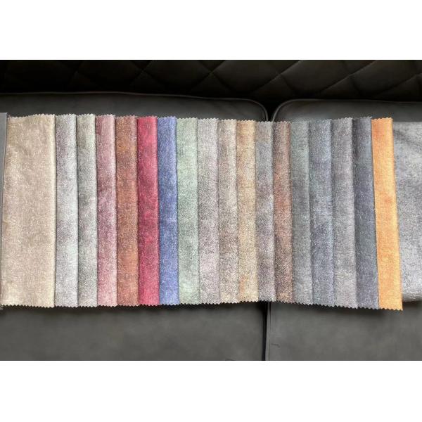 Printed Pattern Suede Sofa Fabric Woven 100 Polyester Suede Fabric