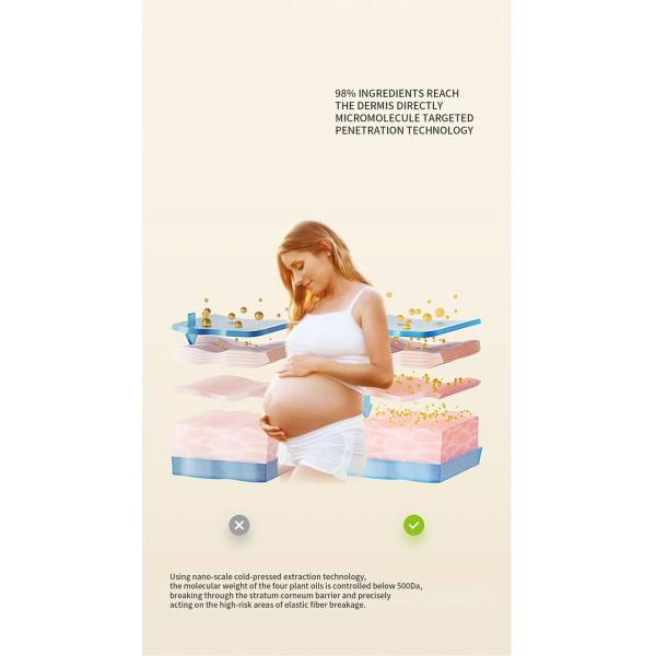Gamme de soins de la peau pour la grossesse à base de plantes naturelles Huile pour le ventre à l'amande Hydratation profonde OBM