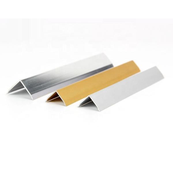 Anodised Silver Polished Aluminum Extrusion / U Profile Aluminum Tile Trim Profiles