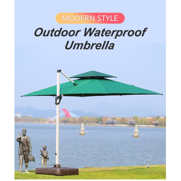 A jarda 220g clara conduzida tingiu o pátio Sunbrella impermeável de 3.5m