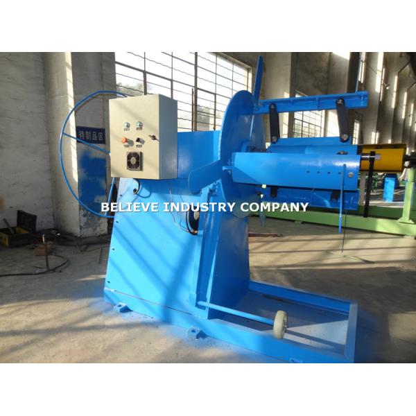 Electric Decoiler 3000kg Capacity Type For Fasten & Uncoil Small Steel Coils