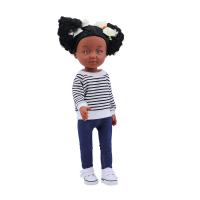 12 pulgadas muñeca negra realista ropa de muñeca africana regalo muñecas negras para niños