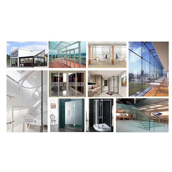 Прозрачный плавучий твердый окрашенный ламинированный стеклянный лист синий черный серый зеленый бронза