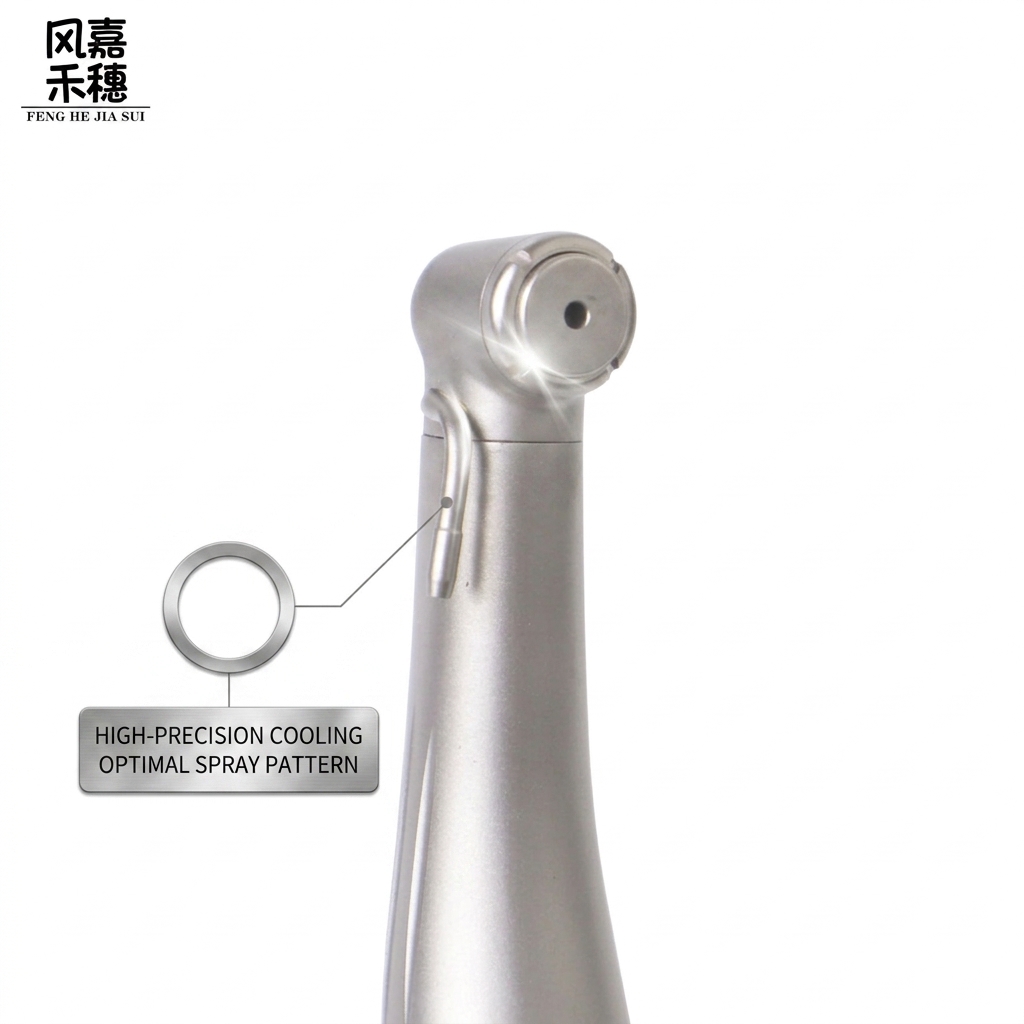 Dental Low Speed Handpiece with Imported Ceramic Bearings, Fiber Optic Illumination and E-type ISO 3964 Connection