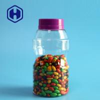 o frasco plástico da prova do escape 300ml para feijões do chocolate semeia frascos pequenos dos doces do ANIMAL DE ESTIMAÇÃO da boca com tampa do parafuso