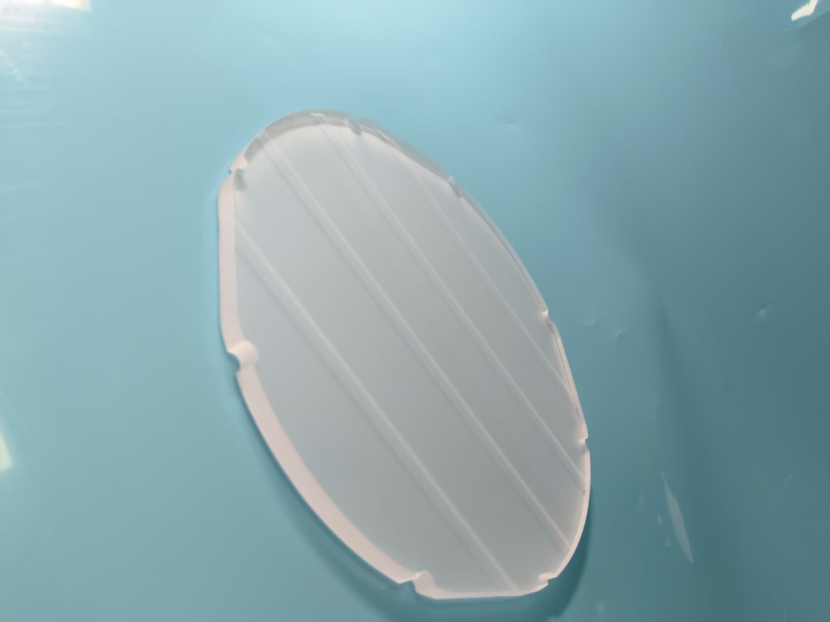 Coated Glass Carrier Stage 150mm Diameter 6mm Thick Optical Coating Surface