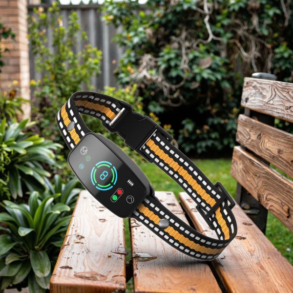 Automatic Activated Anti Bark Training Collar for Dogs Rechargeable Electric Shock Control Waterproof IPX7 20+ Hours Battery