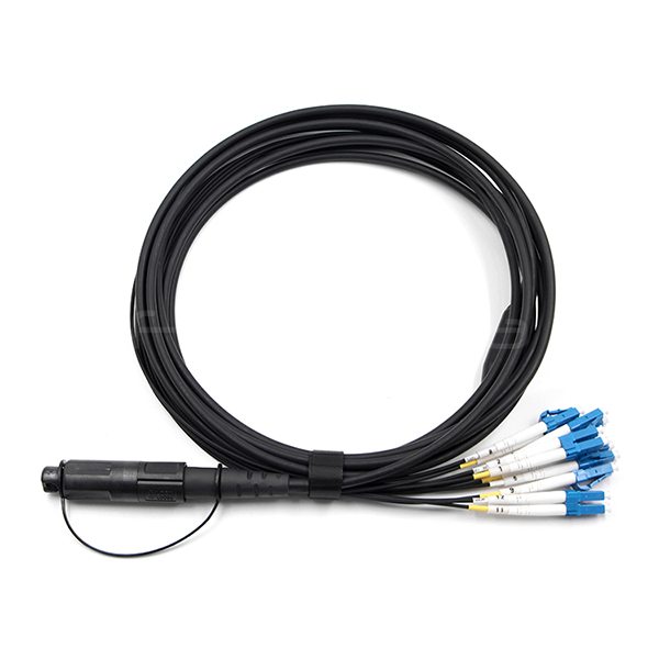 FTTA OptiTap MPO To LC UPC 12Core Outdoor Waterproof Cable 9/125 G.657.A1 LSZH Jacket