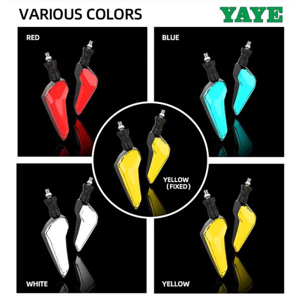 6500k Температура света DC12V Мотоцикл светодиодный поворотный свет с дизайном водяной лампы