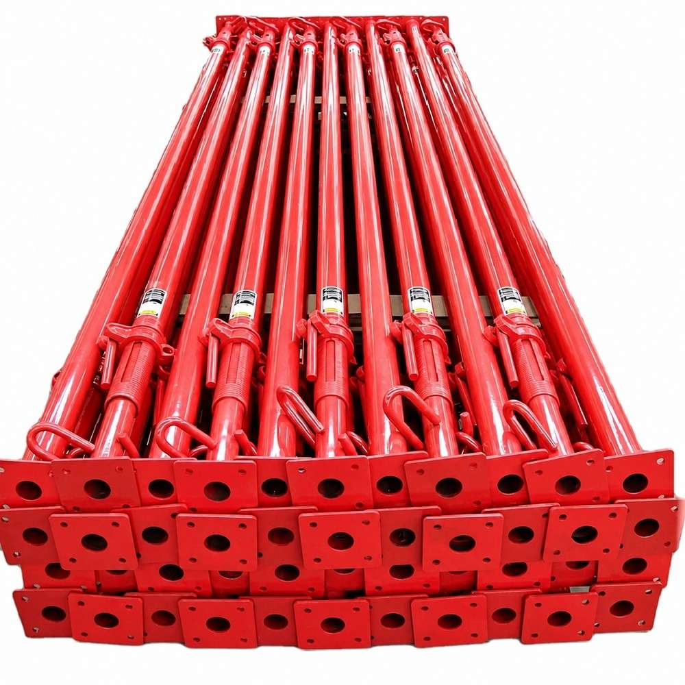Adjustable Scaffolding Steel Prop with Secure Hook Locking System and 10kN - 35kN Load Capacity for Precision 50mm Hole Spacing