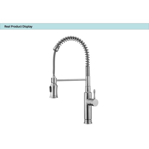 18/10 Faucet кухни нержавеющей стали гибких с Retractable вытягивает вниз шланг