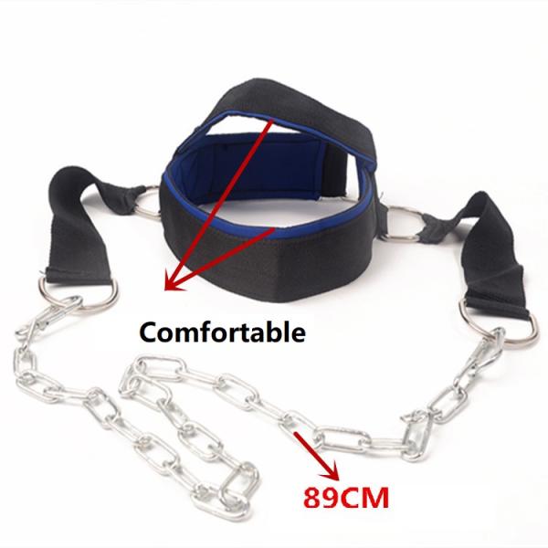 Shoulder Strength Training 35.5 Inch Weight Neck Harness Head Trainer Fitness Accessories