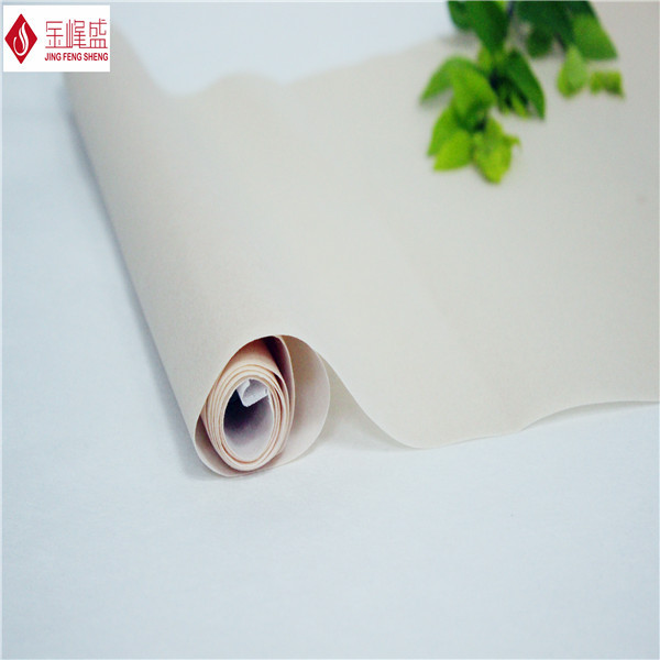 57" / 58" Width Beige Gift Box Lining Cotton Flock Velvet Fabric Eco-friendly