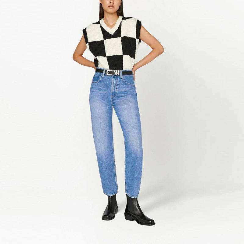 Two-Tone Merino Wool Knitted Vest Breathable Anti-Wrinkle Casual Pullover