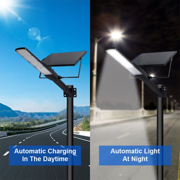 300W IP67 Monocrystalline Solar Street Light with LED Solar Panel for Outdoor Use