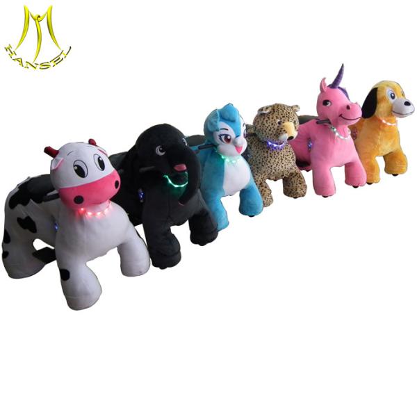Hansel shopping mall ride on animals coin operated plush electric animal scooters