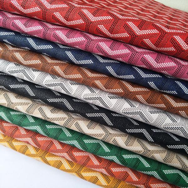 Имитированный Goyard стиль ПВХ кожи с щеткой основы для сумочки упаковки коробки телефонного чехла Декорации использования