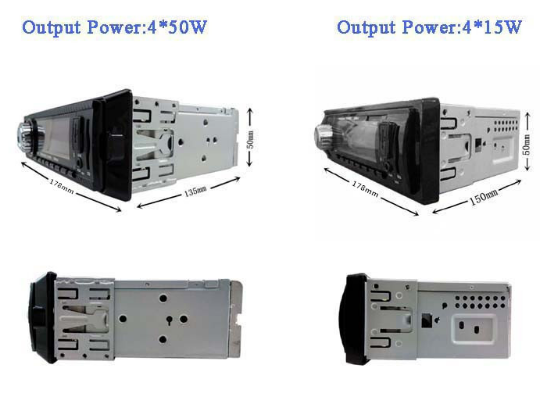 DC 12V Car Audio MP3 Cd Player 87.5 - 108.0 MHZ FM Frequency Range With Radio Function