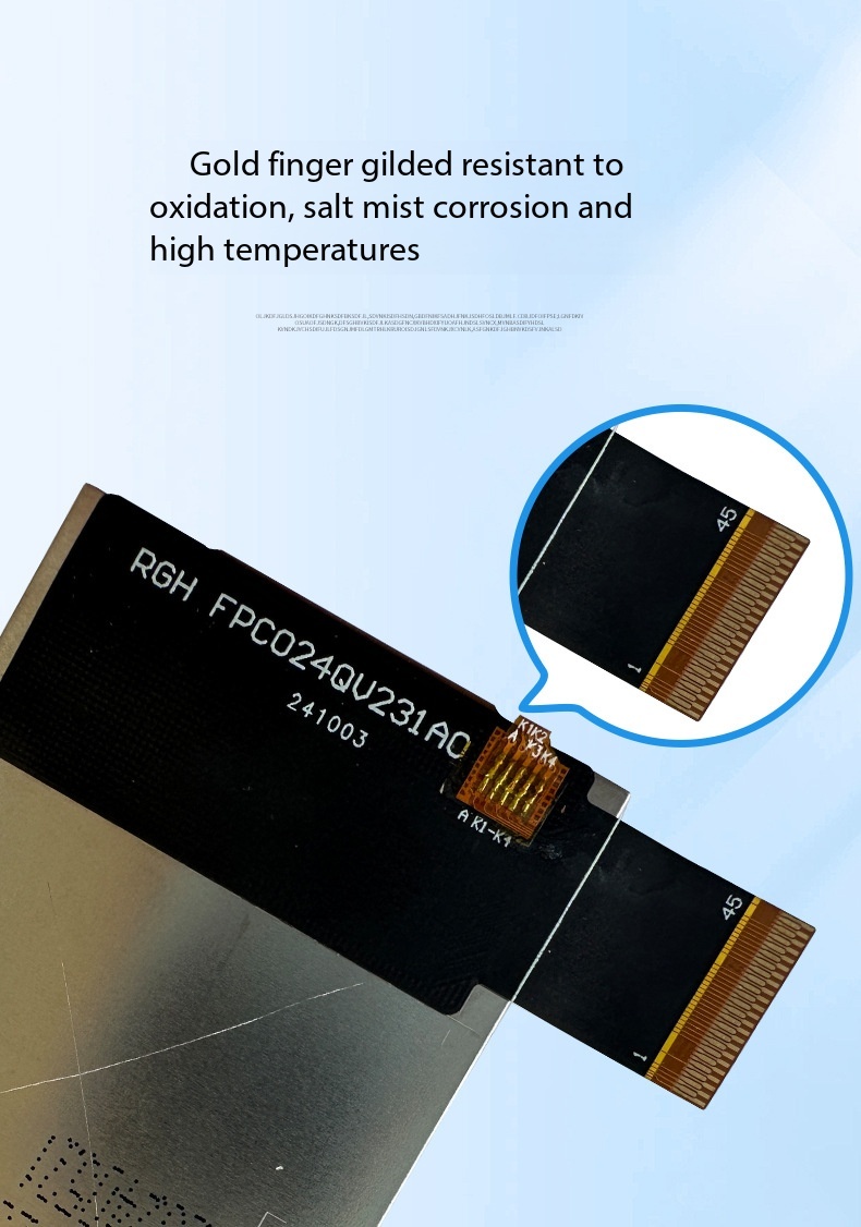 2.4 inch TFT Module with 240x320 Resolution and MCU Interface for Outdoor Viewing