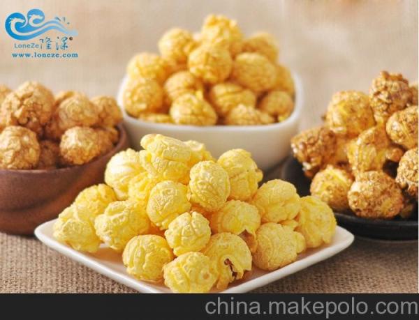 SUS304 Industrial Popcorn Making Machine Hot Air Sweet And Different Shapes