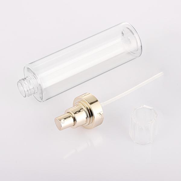 Luxury Cosmetic Skincare Set Packaging Transparent Spray Pump Face Serum Body Lotion 250ml
