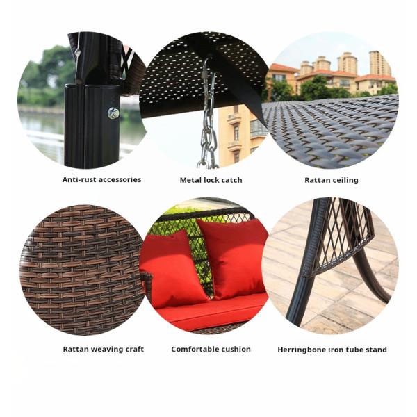 OEM Flexible Waterproof 3 Seater Convertible Outdoor Swing Canopy Hammock